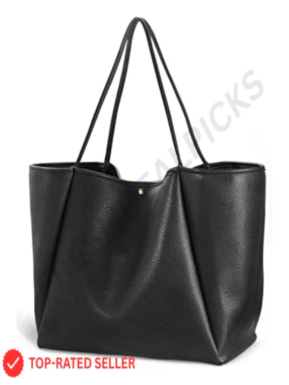 Oversize PU Leather Tote Weekender Travel Bag Shopper Hobo